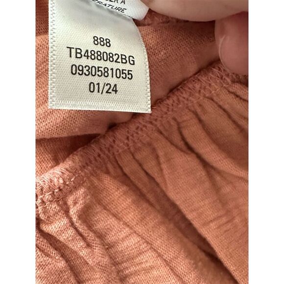 Treasure & Bond Girls' Orange Peplum Ruffle Hem Blouse Size 10-12 - Picture 5 of 5